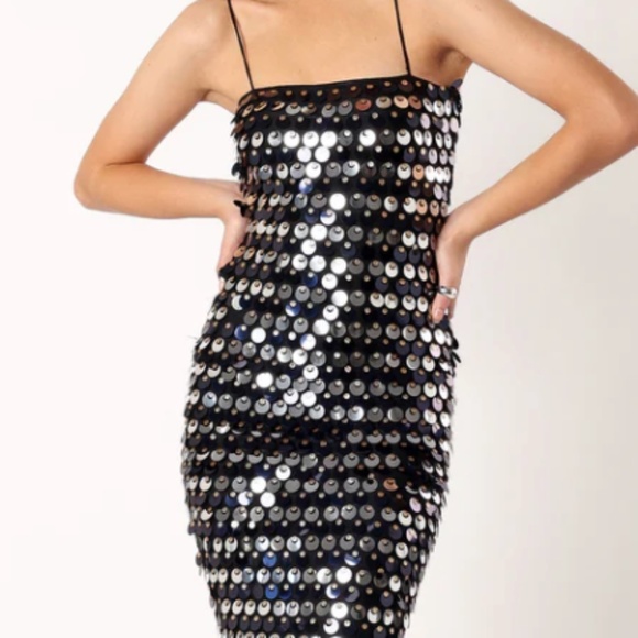 LACANZA MAXI DRESS - BLACK NWT - Picture 1 of 5
